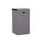 Household Essentials Gray Moisture-Resistant Laundry Hamper with Magnetic Lid & Removable Mesh Liner